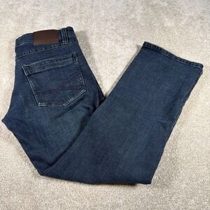 TK Axel Mens Slim Boot Blue Jeans 30 X 32 (FITS 33 X 31) Denim Dark Wash Stretch